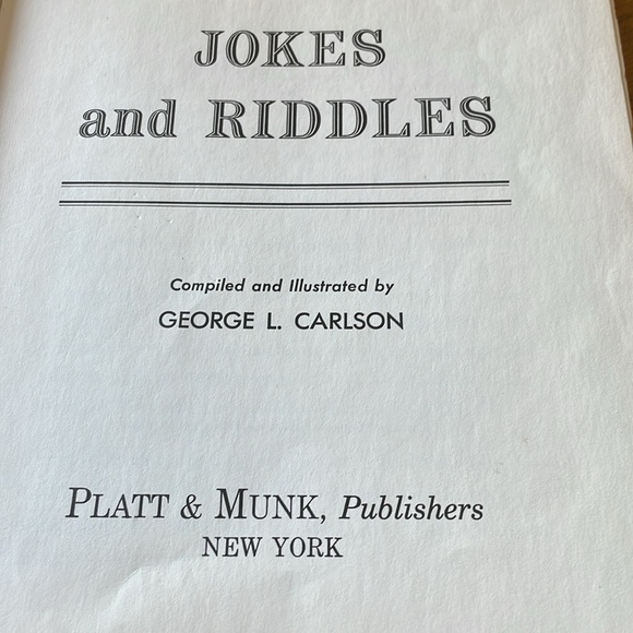 Jokes & Riddles A Platt & Munk Fun Time Book Vintage - Picture 3 of 10